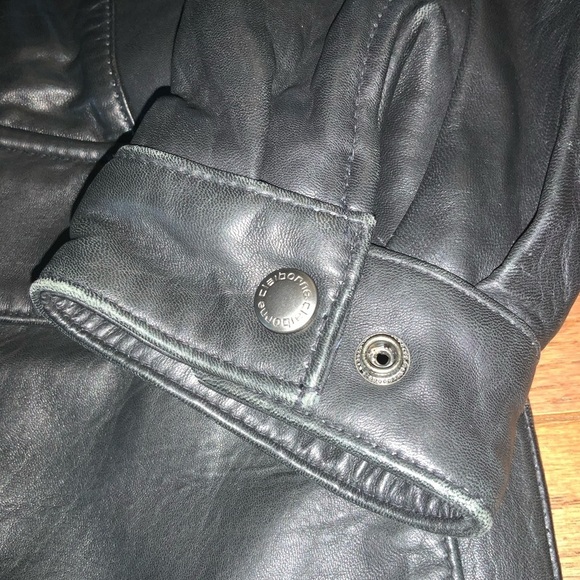 Vintage Liz Claiborne Black Lamb Leather Heavyweight Jacket Size XL Thinsulate - Picture 13 of 14